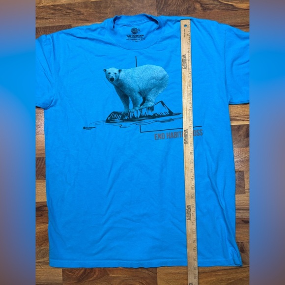 The Mountain Polar Bear End Habitat Loss Shirt size XL Blue Saint Louis Zoo - Picture 4 of 6